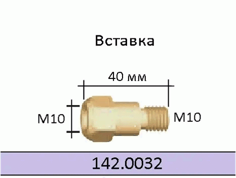 142.0032/Вставка М10/М10 для RB 61G